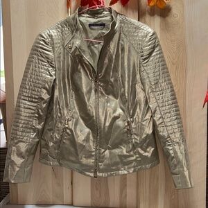 Laurel Metallic Gold Jacket for womens